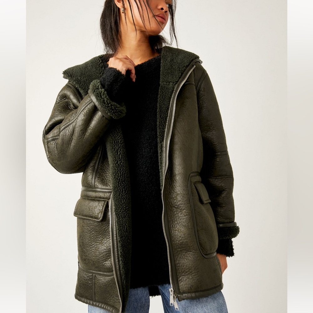 We the Free Miller Vegan Jacket Free People Size Medium